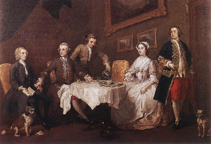 HOGARTH, William The Strode Family w china oil painting image